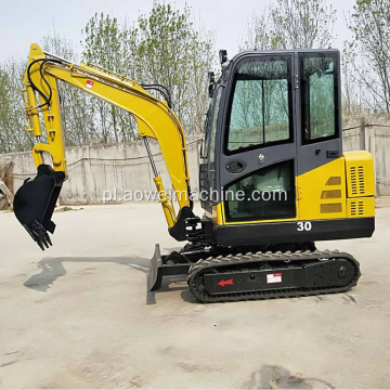 China Mini Excavator 3t Mała koparka 3,5 tonowa koparka z gumową gąsienicą